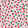Baumwolljersey süße Erdbeeren | PETIT CITRON – rosa,  thumbnail number 1