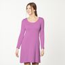Baumwolljersey Medium Uni – rotlila,  thumbnail number 10