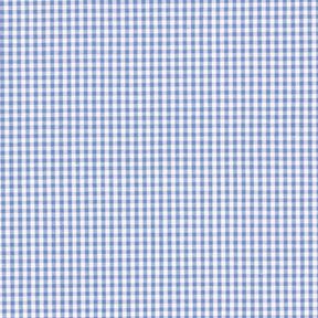 Baumwollpopeline Kleines Vichykaro, garngefärbt – jeansblau/weiss, 