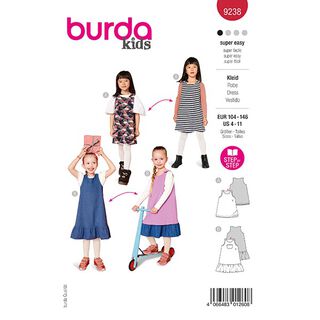Kleid | Burda 9238 | 104-146, 