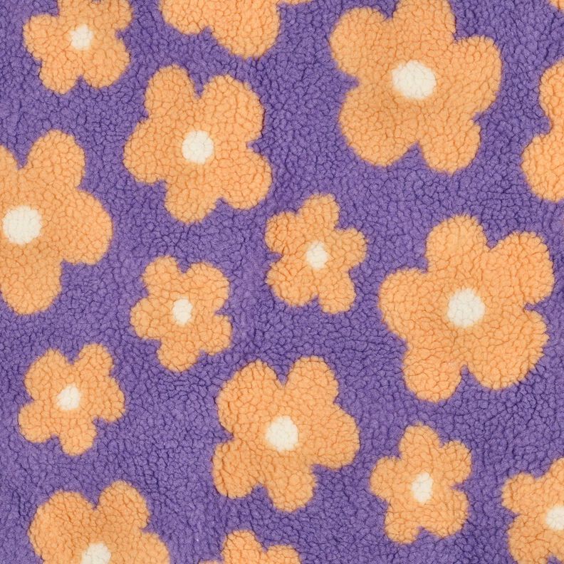 Teddypl&uuml;sch Blumen | Poppy Fabrics &ndash; lavendel/apricot,  image number 1
