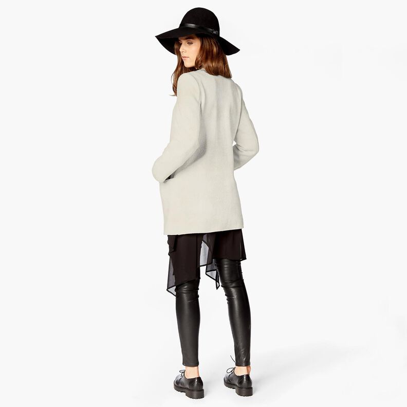 Veloursstoff mit Kunstfell-Abseite – creme, image number 5