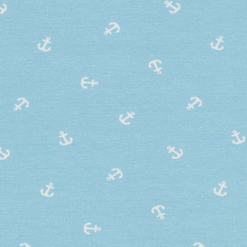 Baumwolljersey kleine Anker Digitaldruck – hellblau,  image number 1