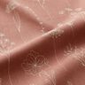 Dekostoff Halbpanama zarte Blumen – altrosa,  thumbnail number 2