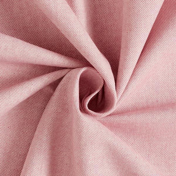 Dekostoff Halbpanama Chambray recycelt – rosé | Reststück 50cm