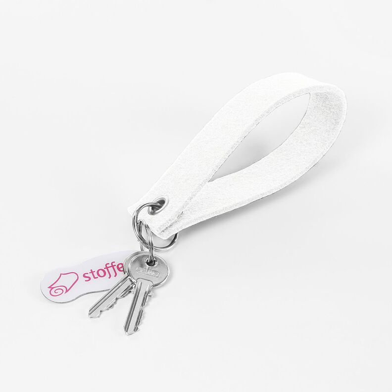 Filz 90 cm / 3 mm stark – weiss,  image number 5