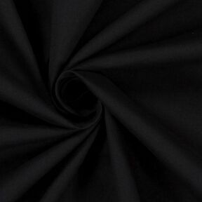Popeline Stoff Stretch – schwarz, 