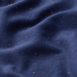 Kuschelsweat bunte Sprenkel – marineblau, 