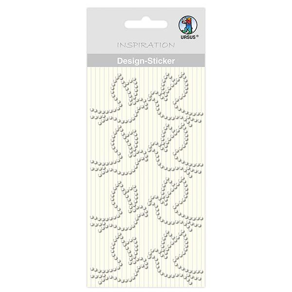 Design Sticker Taube [ 8 Stück ] – silber metallic,  image number 1