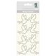 Design Sticker Taube [ 8 Stück ] – silber metallic,  thumbnail number 1