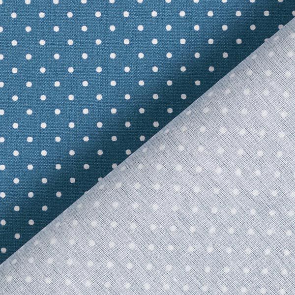 Beschichtete Baumwolle kleine Punkte – jeansblau