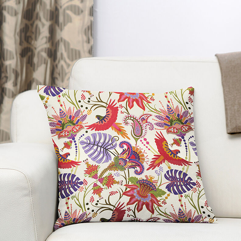 Outdoorstoff Canvas Flora und Fauna – rot,  image number 7