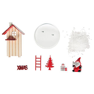 Holz Winterhaus – rot, 