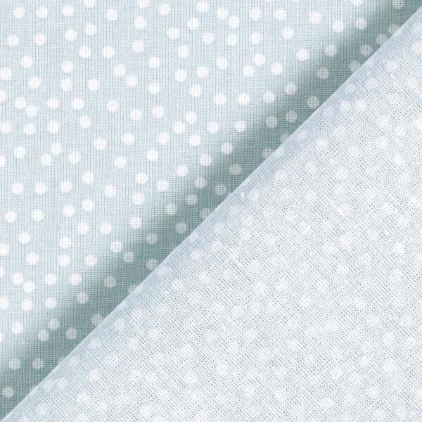 Baumwollstoff Cretonne unregelmäßige Punkte – babyblau | Reststück 50cm