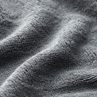 Kuschelfrottee Bambus Uni – dunkelgrau, 