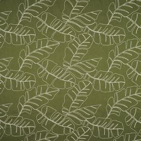 Leinen-Mix Bananenbl&auml;tter &ndash; oliv, 