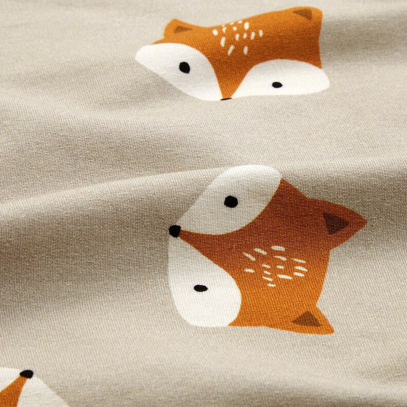 French Terry kleiner Fuchs – silbergrau,  image number 2