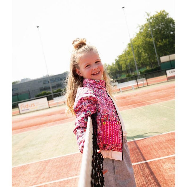 Steppstoff Doubleface Rauten | Poppy Fabrics – blaulila/maronenbraun,  image number 7