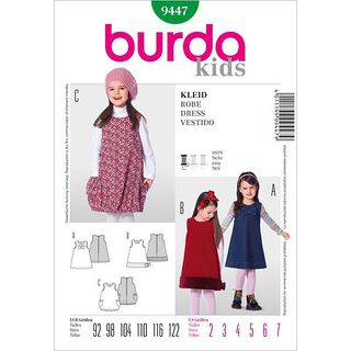 Kinderkleid | Burda 9447 | 92-122, 