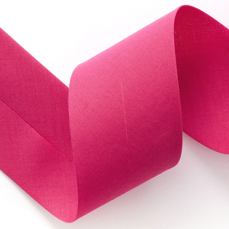 Schrägband Polycotton [50 mm] – intensiv pink,  image number 2