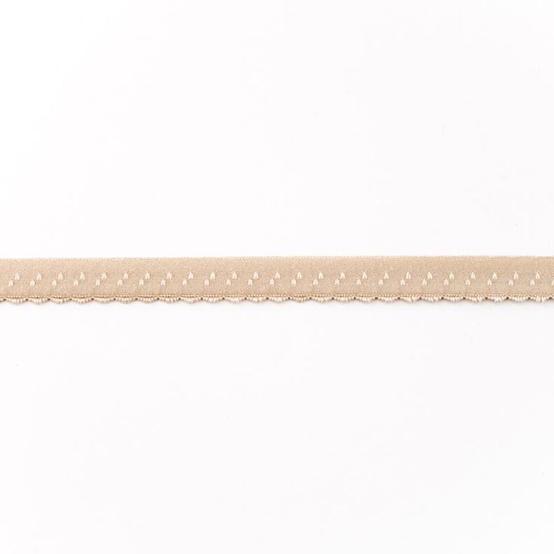 Elastisches Einfassband Spitze [12 mm] – beige,  image number 1