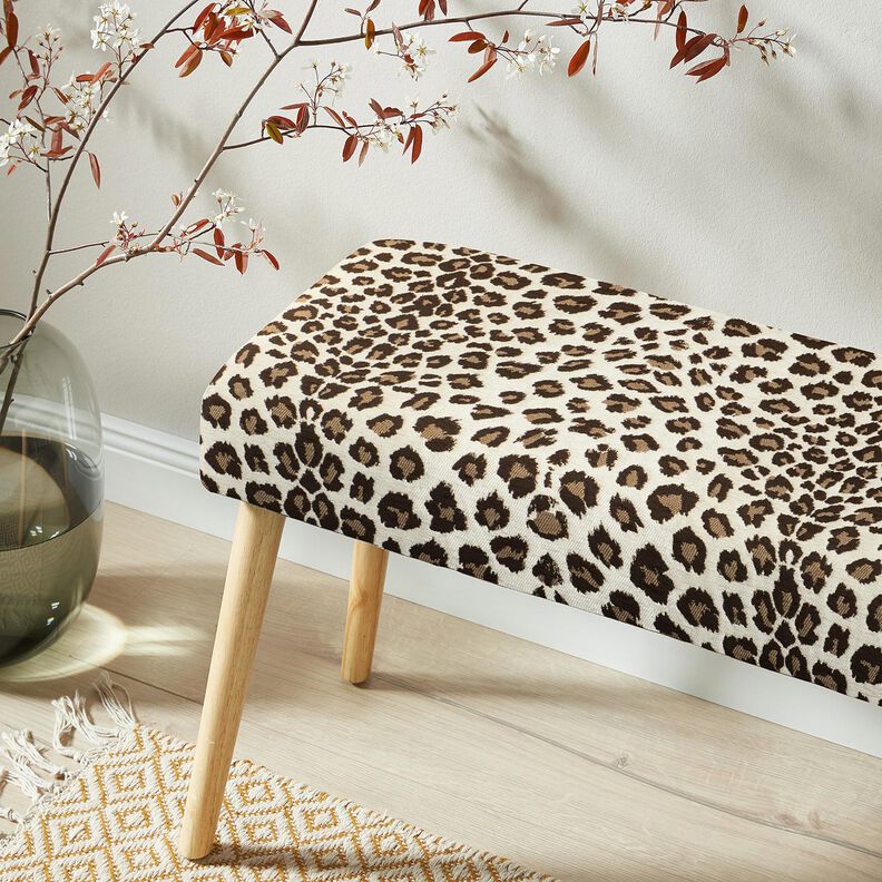 Polsterstoff Jacquard Leo – creme/anemone, image number 6