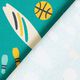 French Terry Sommersweat retro Sommer  | PETIT CITRON – petrol,  thumbnail number 9