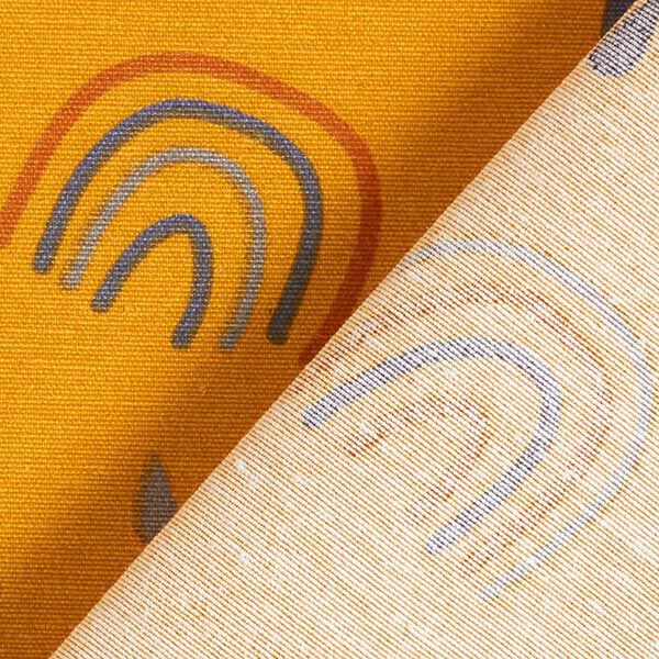 Dekostoff Canvas Regenbogen – senf, image number 4