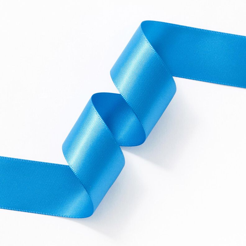 Satinband [25 mm] – blau,  image number 3