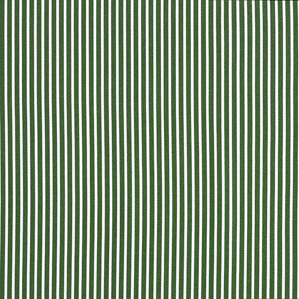 Baumwollpopeline Streifen – dunkelgrün/weiss