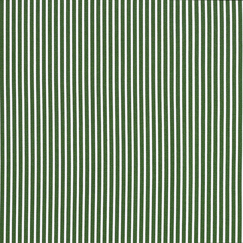 Baumwollpopeline Streifen – dunkelgrün/weiss,  image number 1