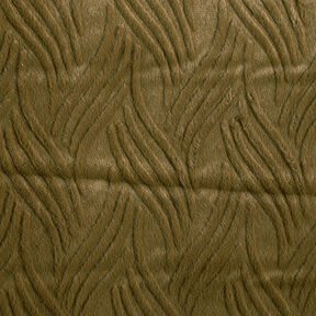 Kunstfell Wellenlinien – khaki, 