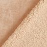 Mantelstoff mit Fellabseite und Goldschimmer – cashew/roségold metallic,  thumbnail number 3