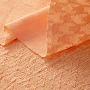 Jacquard Dobby Hahnentritt – apricot, 