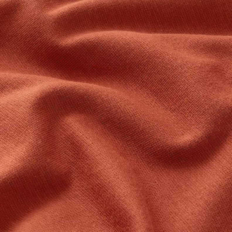 Bündchenstoff Uni – terracotta,  image number 4