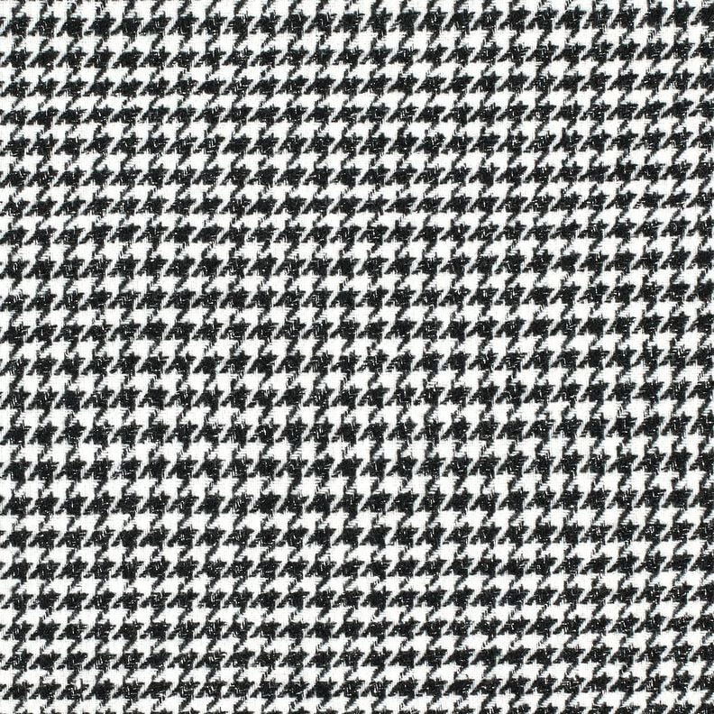 Mantelstoff Woll-Mix Glitzer-Hahnentritt – schwarz/wollweiss, image number 1
