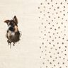 French Terry Sommersweat Schäferhund Panel | Glitzerpüppi – hellbeige,  thumbnail number 1