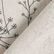 Dekostoff Halbpanama Blumenzeichnung – natur/dunkelbraun,  thumbnail number 4