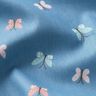 GOTS Baumwollpopeline Schmetterlinge – brilliantblau,  thumbnail number 2
