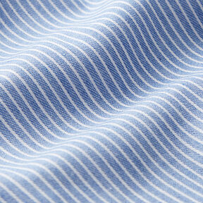 Blusenstoff Baumwoll-Mix Streifen – hellblau/weiss, 