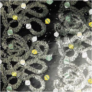 Geschenkpapier Baumschmuck [ 70 cm x 2 m ] | Rico Design – schwarz, 