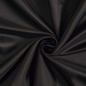 Futterstoff Jacquard Minirauten – schwarz, 