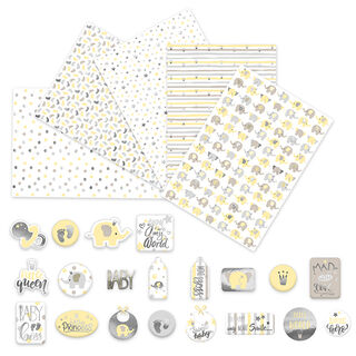 Designkarton mit Stickern Baby, 