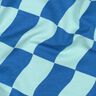 Softsweat welliges Karo | Poppy Fabrics – königsblau/eisblau,  thumbnail number 2