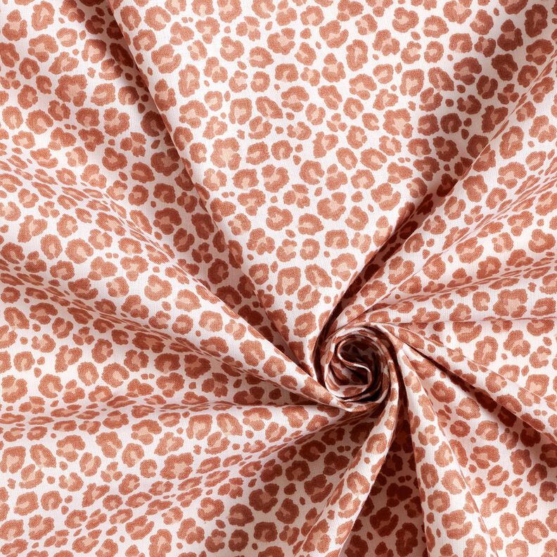 Baumwollstoff Cretonne Leo klein – elfenbein/kupfer, image number 3