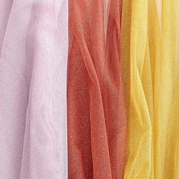 Glitzertüll Royal – flieder/gold | Reststück 50cm