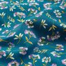 Baumwollstoff Cretonne zarte Blüten – ozeanblau,  thumbnail number 2