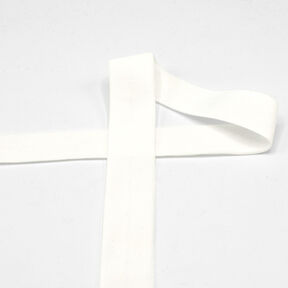 Elastisches Einfassband (Falzgummi) matt [20 mm] – weiss, 