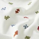 Baumwolljersey Puzzelteile – wollweiss, 