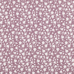 Baumwolljersey Blümchen bi-color – dunkelaltrosa, 